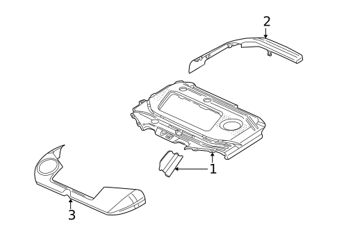 Engine Appearance Cover for 2001 Volkswagen Golf #0