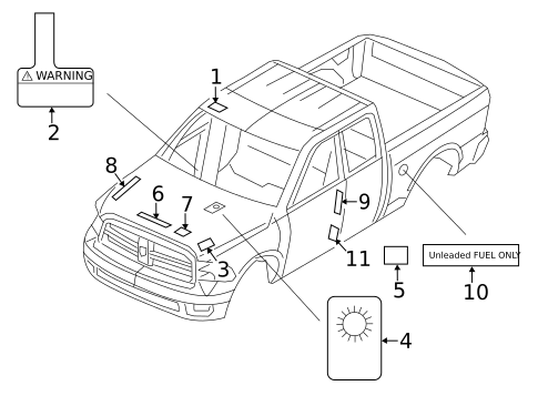 Labels for 2016 Ram 3500 #0