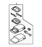 F1EZ5867112AA - Body: Armrest Assembly for FORD Image