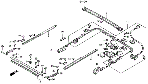 Sliding Roof (2) for 1987 Acura Legend #0