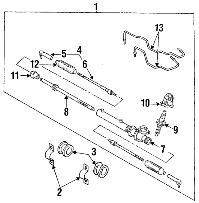 4820453Y25 - : Rack And Pinion Bellows for Nissan Image