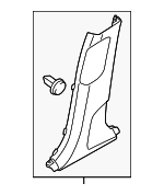 85835T4550NNB - : Lower Center Pillar Trim for Hyundai Image