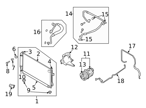 A/C Clutch & Compressor for 2005 Subaru Forester #0