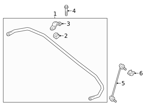 Stabilizer Bar & Components for 2021 INFINITI QX50 #1