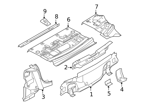Rear Body for 2009 Volkswagen Jetta #0