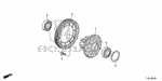 411005C8A00 - Transmission - Manual: DIFFERENTIAL for Honda Image