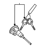 81970K0D00 - Body: Cylinder &amp; Keys for Kia: Soul Image