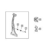 6508234AA - Body Sheet Metal Except Doors: Button Head Torx Screw And Washer for Mopar Image
