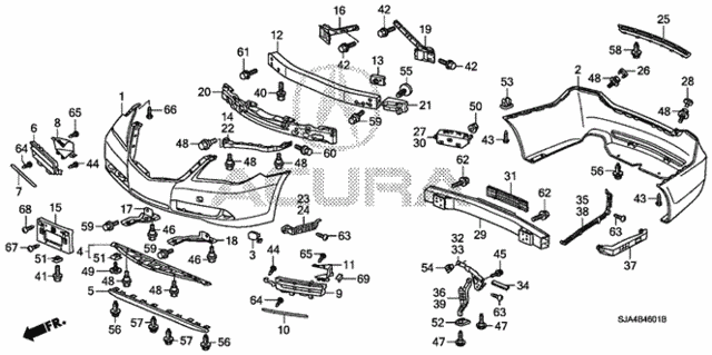 Bumpers (2) for 2011 Acura RL #0
