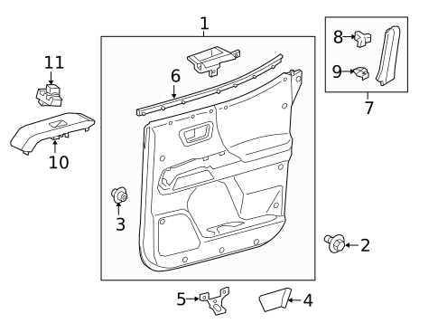 Front Door for 2020 Toyota Tacoma #3