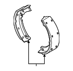 19212603 - Brakes: Brake Shoes for GM Image