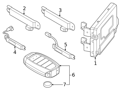 Keyless Entry Components for 2023 Hyundai Palisade #0
