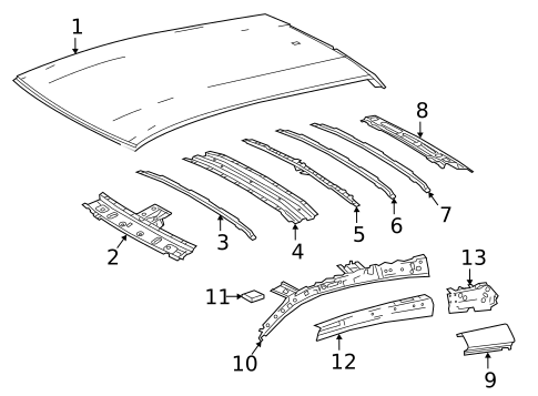Roof & Components for 2018 Toyota C-HR #1