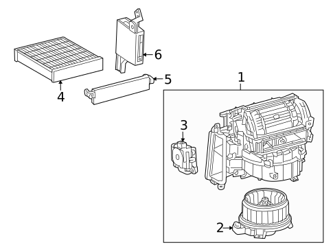 Blower Motor & Fan for 2010 Lexus RX450h #0