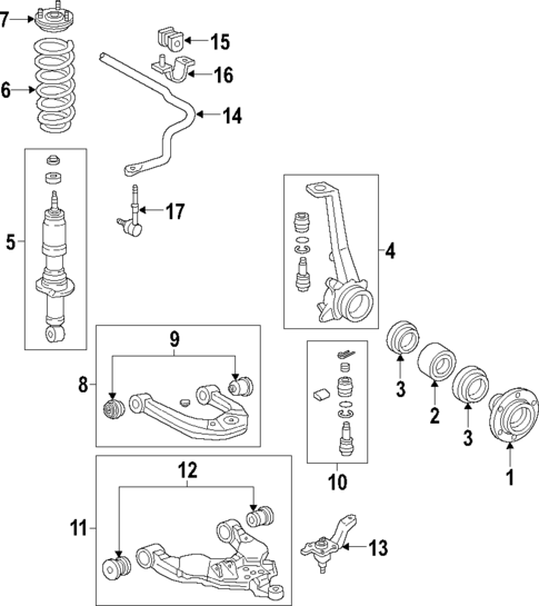 Upper Control Arm for 2017 Lexus GX460 #0