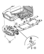 55366469AC - Frame, Bumper and Fascia: Body Hold Down Cushion for Mopar Image