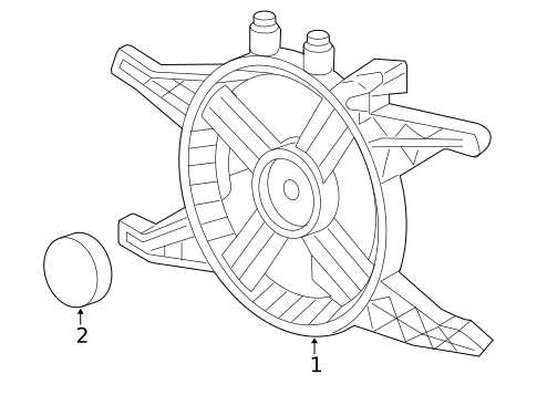 Cooling Fan for 2005 Chevrolet SSR #0