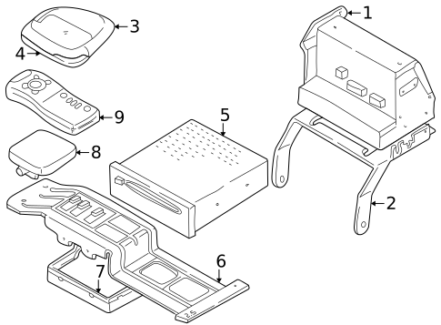 Keyless Entry Components for 2003 Volvo C70 #0