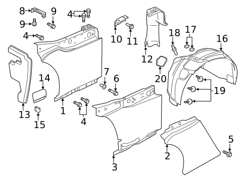 Fender & Components for 2017 Jaguar F-Type #0