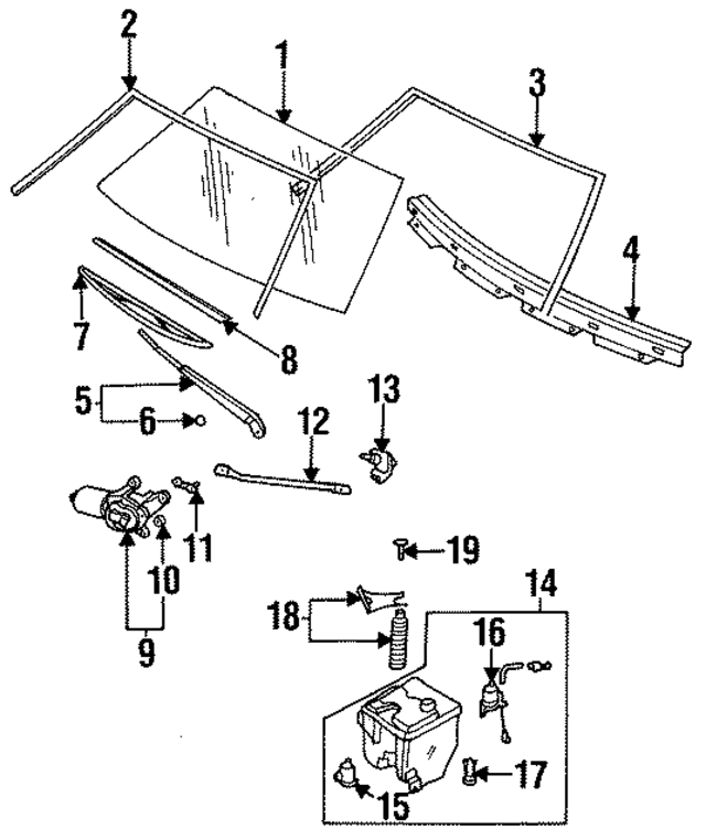 7271265A00 - : Glass Panel for Nissan: Sentra Image