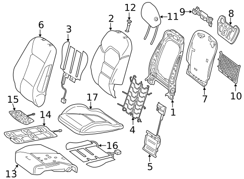 Passenger Seat Components for 2016 Mercedes-Benz B 250e #0