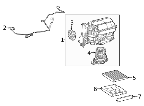 Blower Motor & Fan for 2022 Toyota Corolla #1