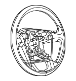 7FD51LXHAA - Steering: Steering Wheel for Ram: ProMaster 1500, ProMaster 2500, ProMaster 3500 Image