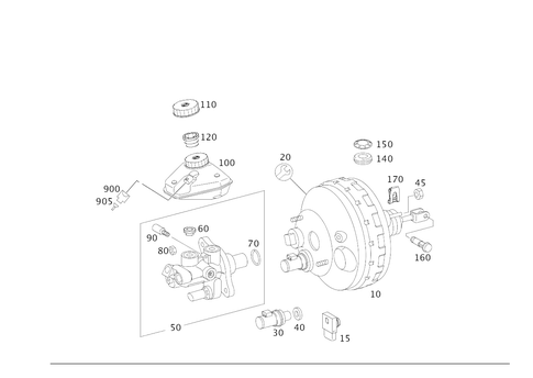 Brake Booster for 2008 Mercedes-Benz CL600 #0