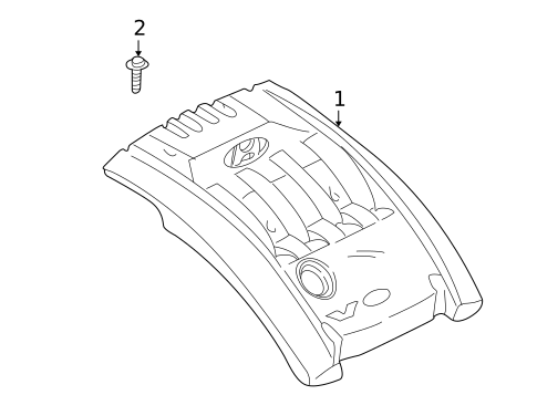 Engine Appearance Cover for 2001 Hyundai XG300 #0