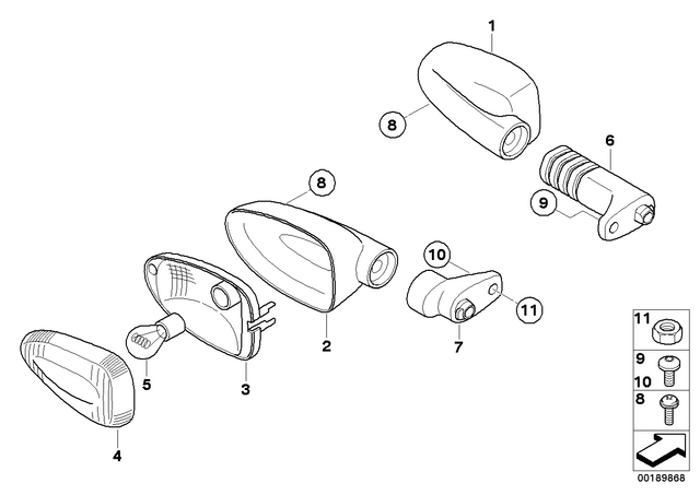 63137667771 - Lights: Housing -  for BMW-Motorrad Image