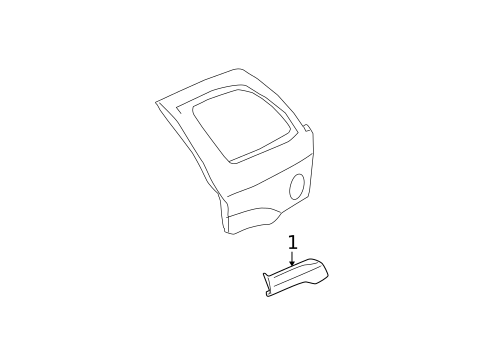 Exterior Trim - Quarter Panel for 2008 Chevrolet Trailblazer #0