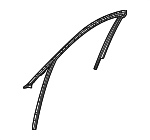 68375908AG - Body: Glass Run for Jeep: Grand Cherokee, Grand Cherokee L Image