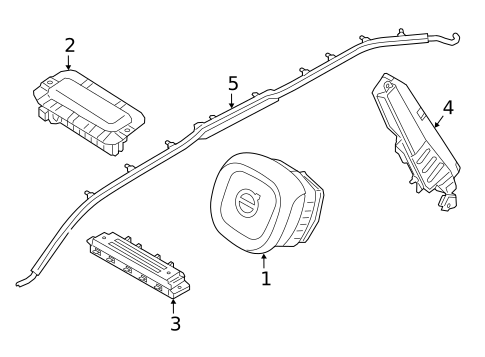 Air Bag Components for 2019 Volvo S90 #2