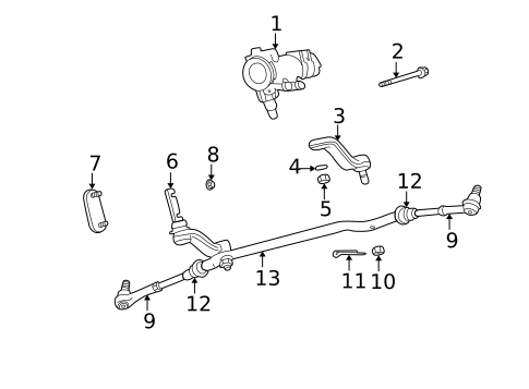 Steering Gear & Linkage for 1999 Dodge Durango #0
