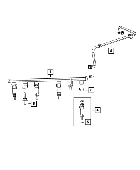 Fuel Rail and Injectors for 2016 Jeep Patriot #0