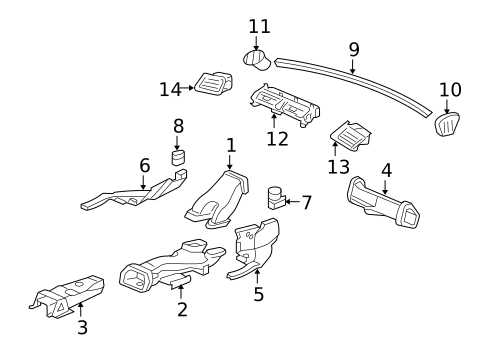 Ducts for 2009 Acura RL #0