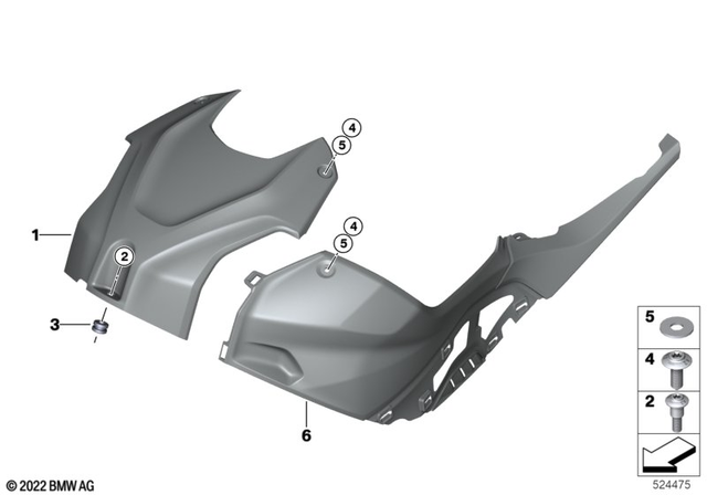 77315B65BB7 - : Cover, Intake Silencer, M Carbon for BMW-Motorrad Image