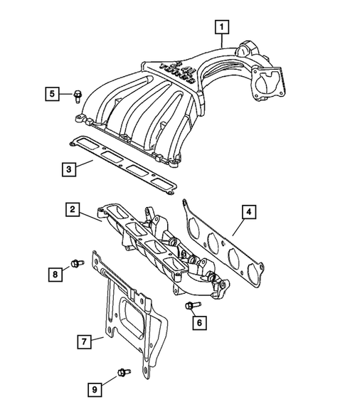Manifolds and Vacuum Fittings for 2008 Chrysler PT Cruiser #0