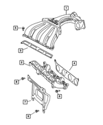 6506770AA - : Hex Flange Head Bolt, Mounting for Mopar Image