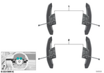 61315A5E8F4 - Vehicle Electrical System: Kit Shift Paddles for BMW Image
