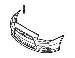 6400D868 - Body: Bumper Cover for Mitsubishi Image
