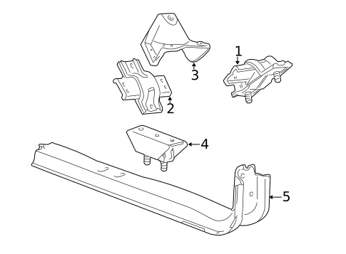 Engine & Trans Mounting for 2003 Ford F-550 Super Duty #0