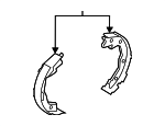 D40603NF0A - Brakes: Park Brake Shoes for Nissan: LEAF Image