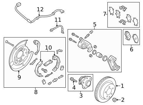 Parking Brake for 2013 Nissan LEAF #0