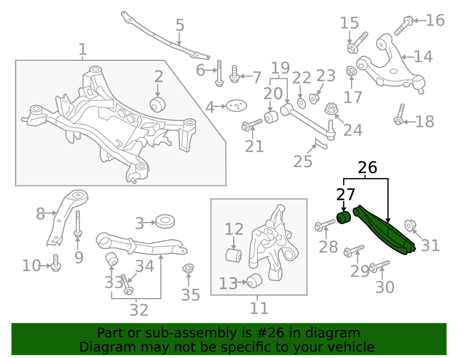 2015-2021 Subaru Lower Control Arm 20202VA001 | OEM Parts Online