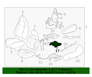 Passenger Seat Adjuster 19127226 GM | GMPartsDirect.com