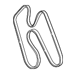 53032308AB - Cooling System: Serpentine Belt for Dodge: Ram 1500 Image