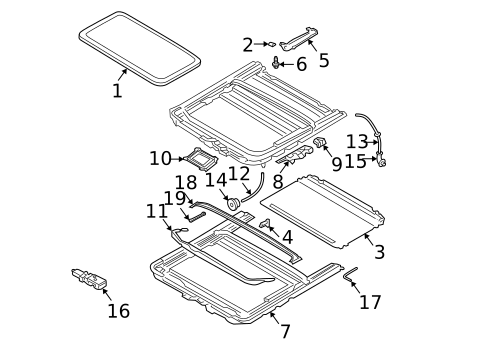 Sunroof for 2004 Subaru Legacy #1