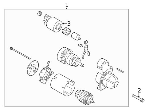Starter for 2025 Hyundai Santa Fe #0