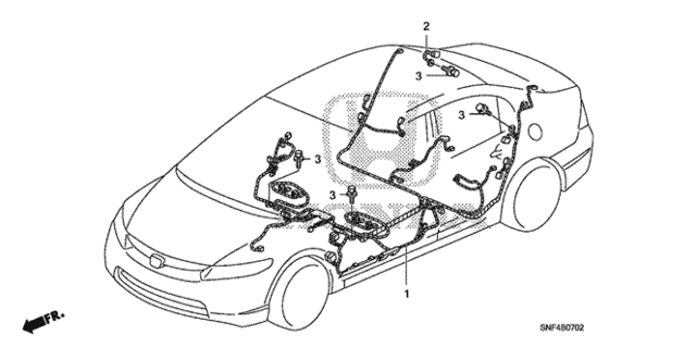 Wire Harness (3) for 2006 Honda Civic #0